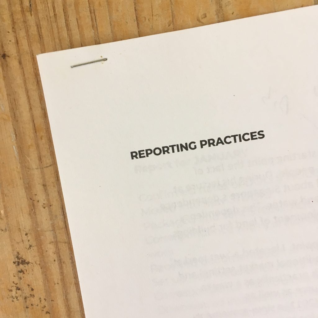 Reporting Practices